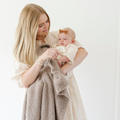 Bamboni Receiving Blanket - Taupe