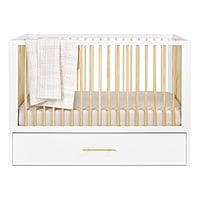 Crib with Trundle bed Natural Wood 4-in-1