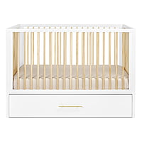 Crib with Trundle bed Natural Wood 4-in-1