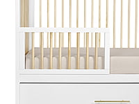 Crib with Trundle bed Natural Wood 4-in-1