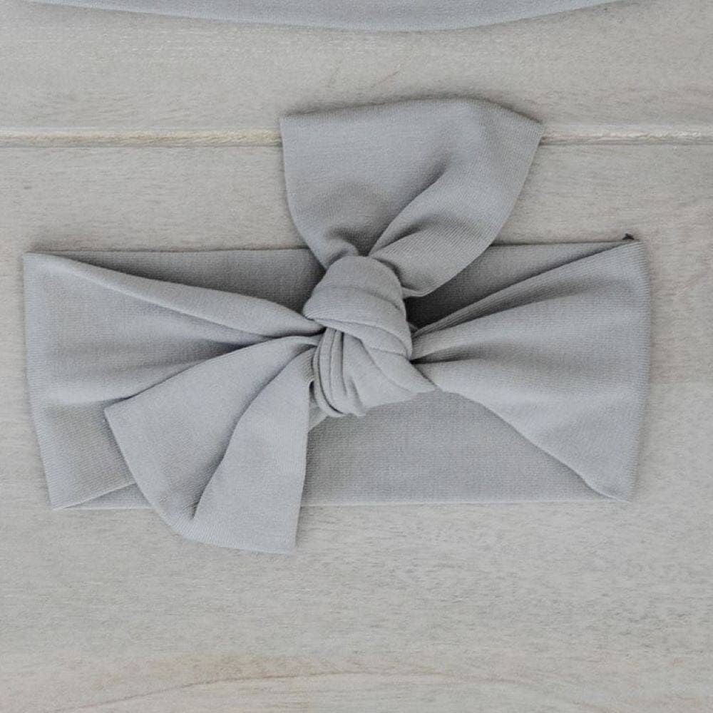Stretchy Swaddles - Ash / Bow
