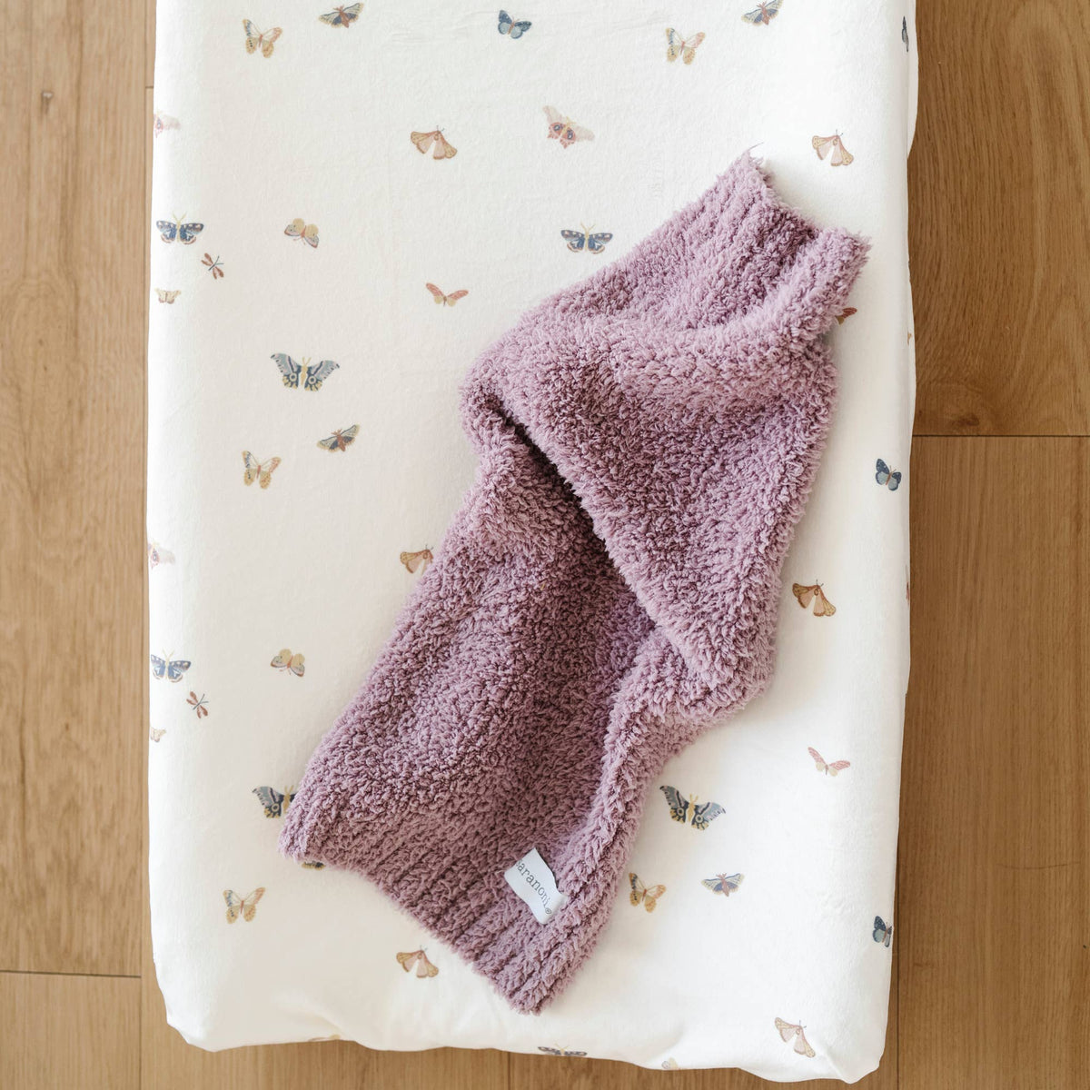 Minky Stretch Luxe Changing Cover - Butterfly