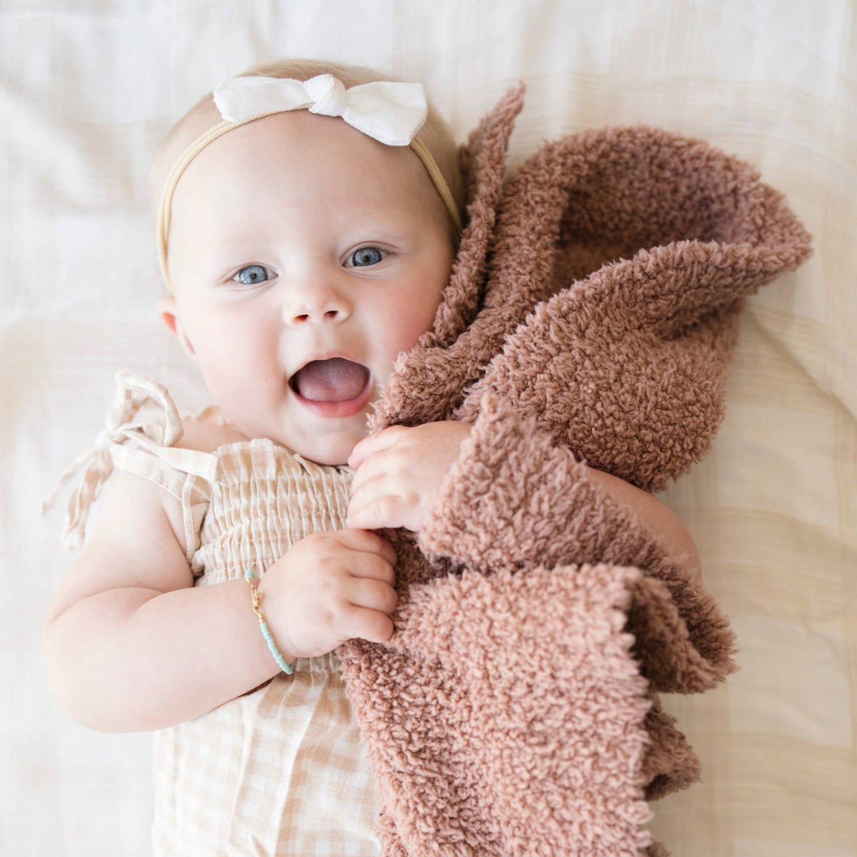 Bamboni Mini Blanket - French Rose
