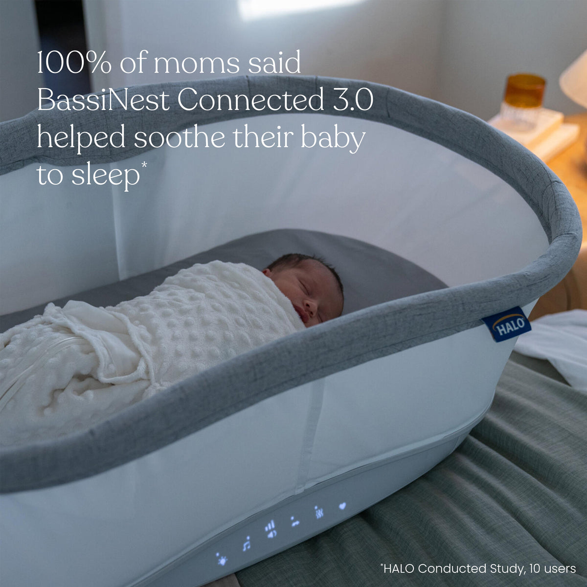 HALO BassiNest Connected 3.0 soothing results