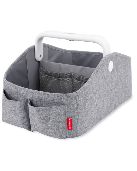 Nursery Style Light-Up Diaper Caddy - Heather Grey