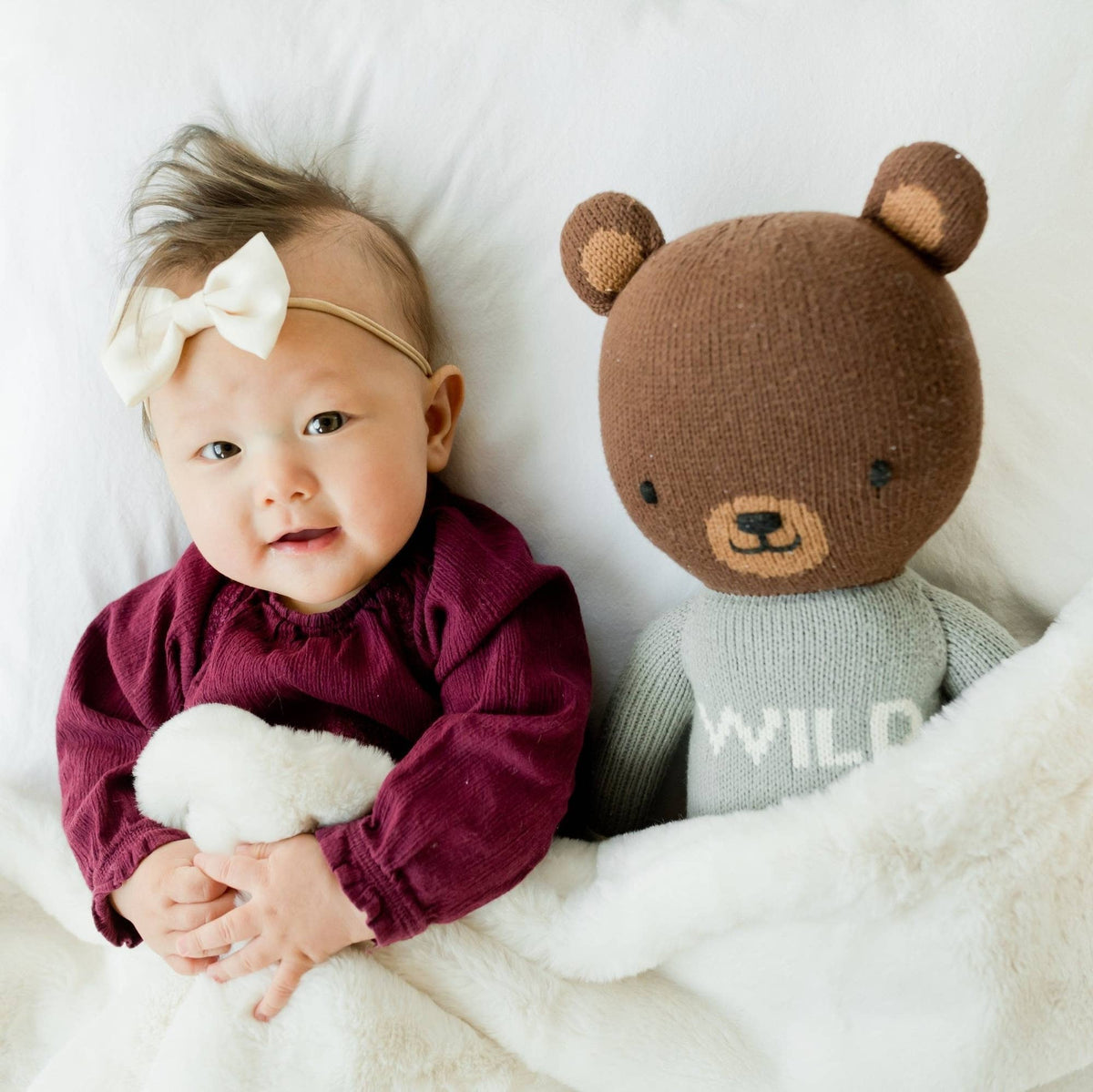 Saranoni Grand Faux Fur Receiving Blankets