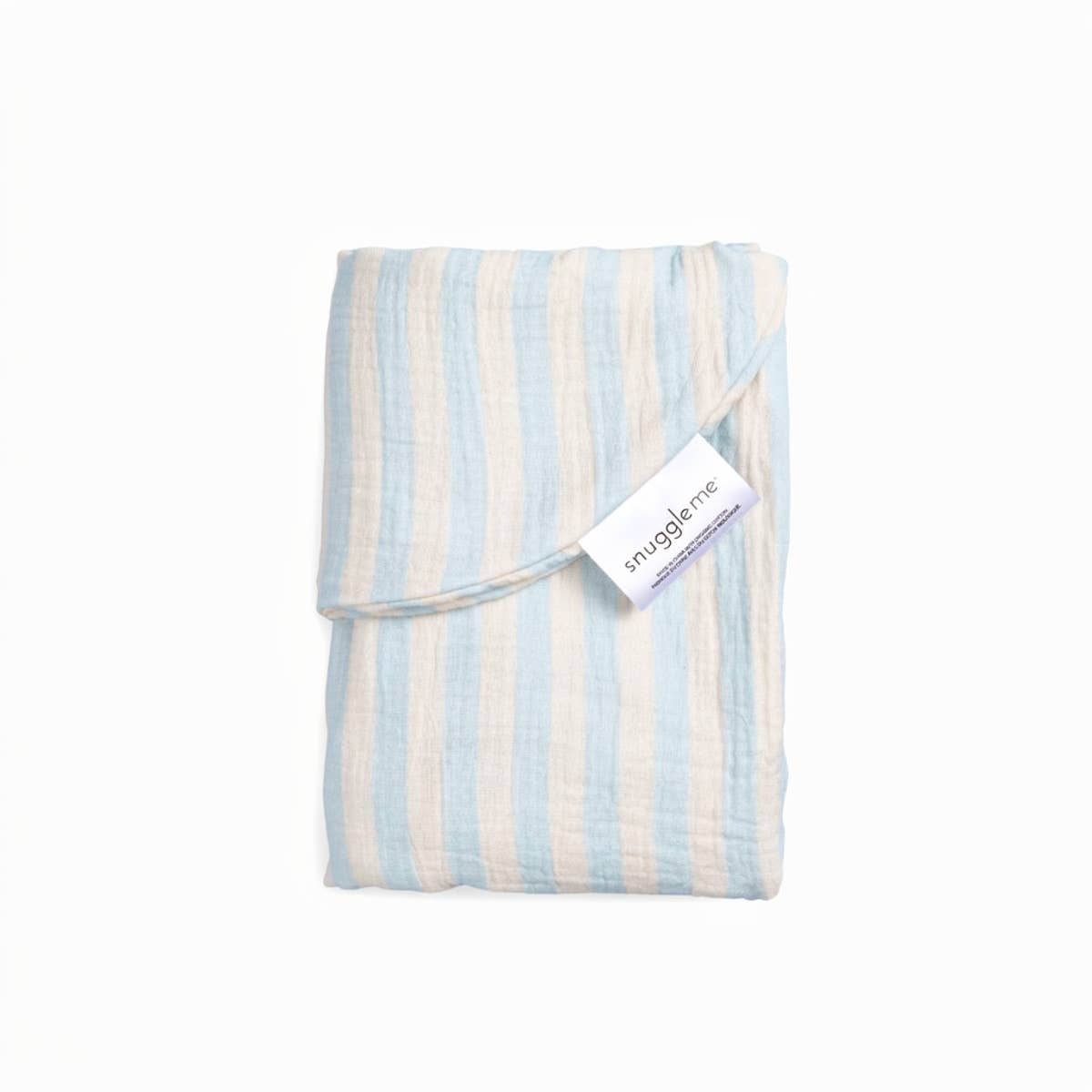 Lounger Muslin Cover - Blue Stripe