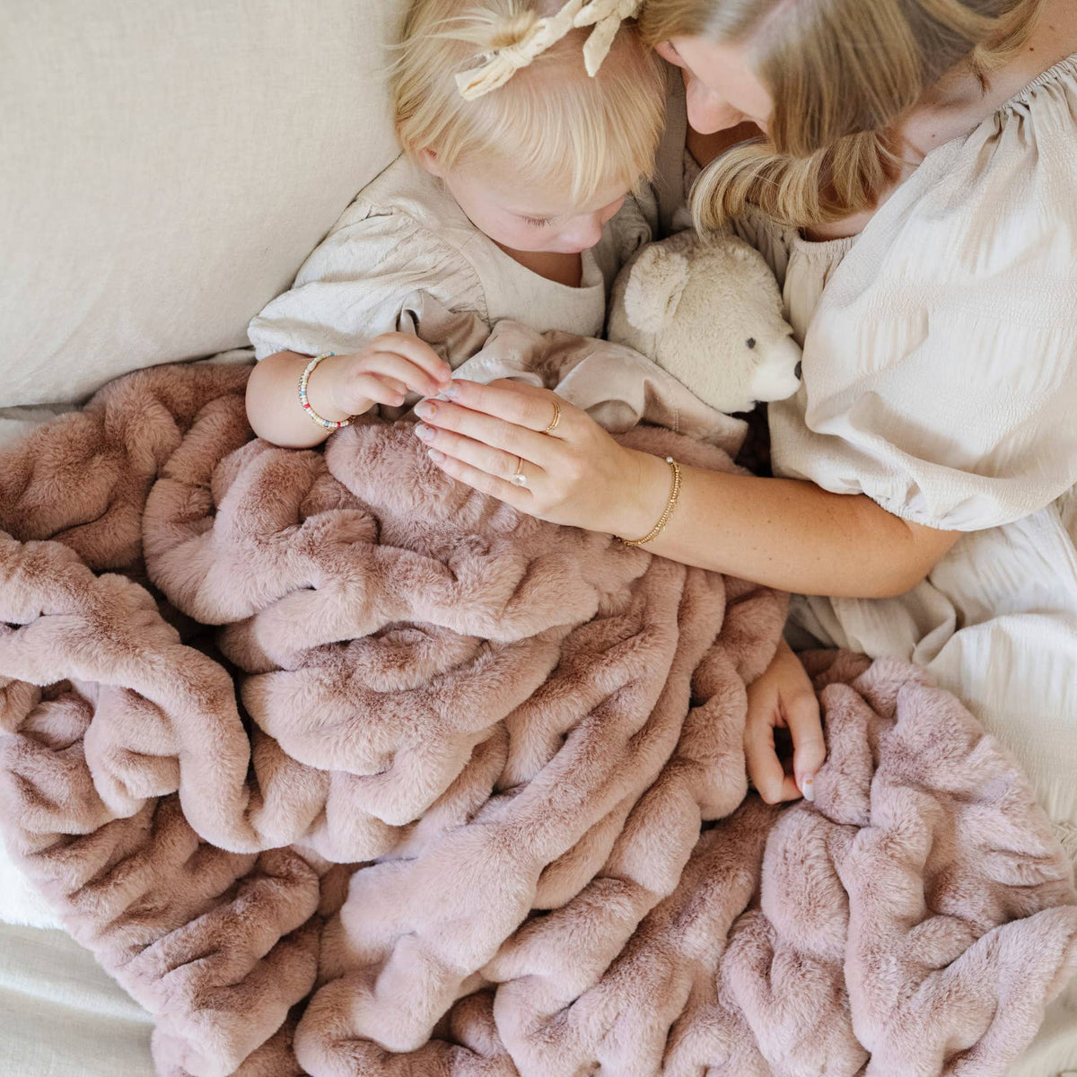 Saranoni Montana Coles Double Ruched Receiving Blanket