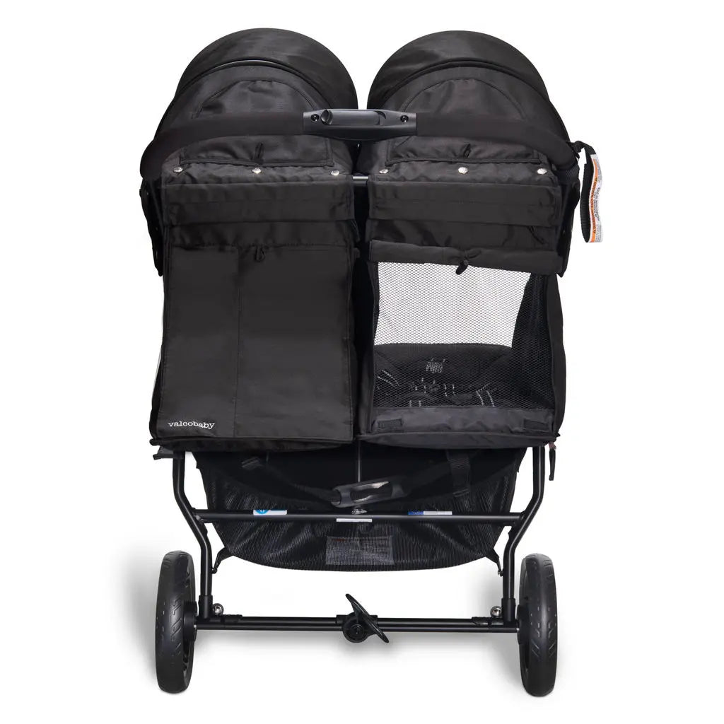 Valco Baby Slim Twin Double Stroller - Licorice Black