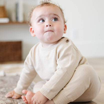 Heirloom Cotton Knit Sets - Tan