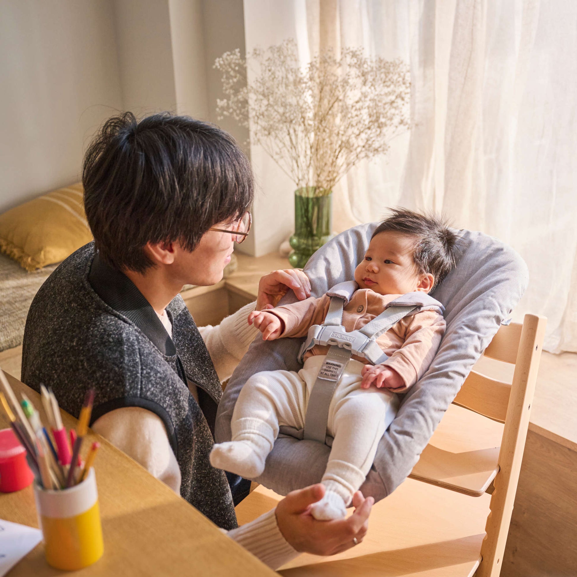 stokke newborn harness Stokke Tripp Trapp Newborn Set (Grey)