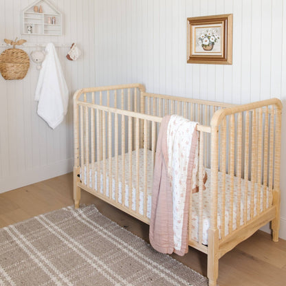 Cotton Muslin Crib Sheets - Floret