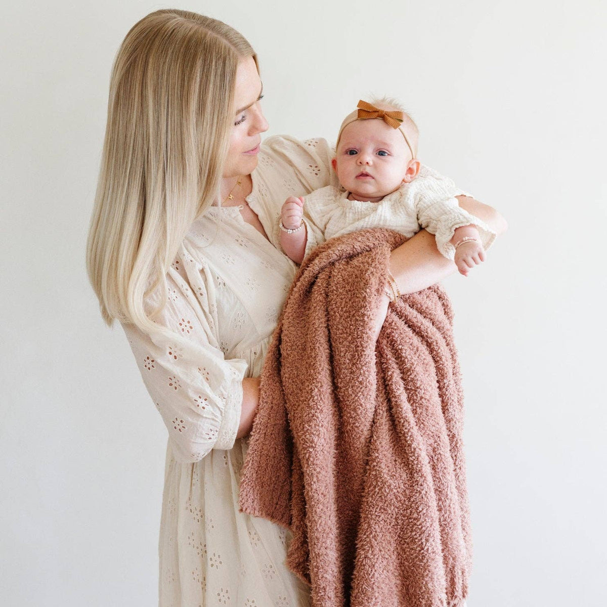 Bamboni Receiving Blanket - French Rose
