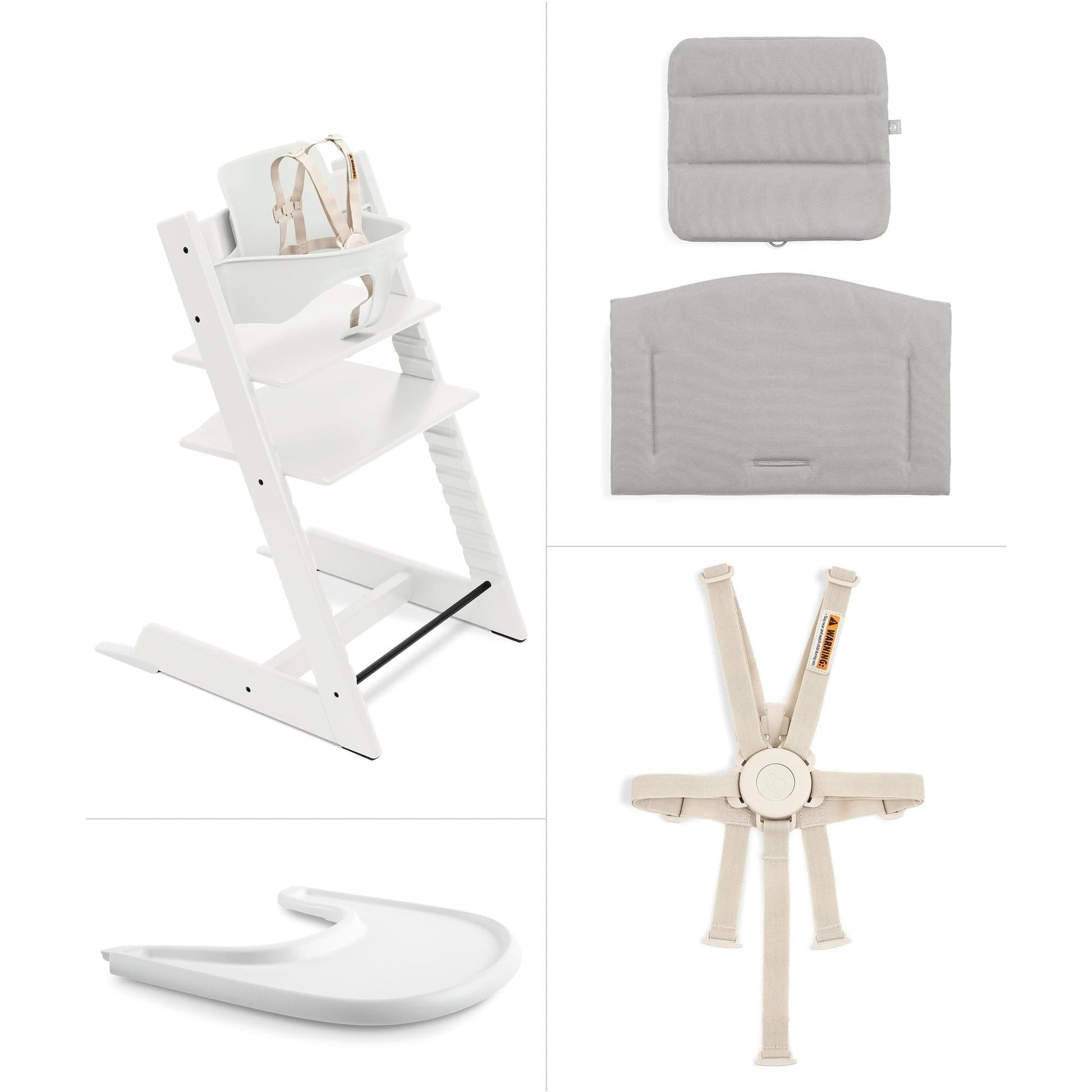 stokke tripp trapp price increase Stokke Tripp Trapp High Chair² with Cushion + Tray, Warm Brown + Anthracite Cushion, Black Tray