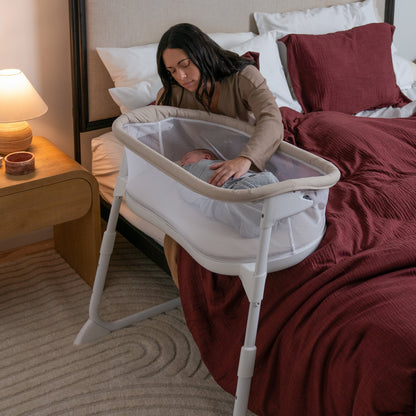 HALO BassiNest Lite beside bed