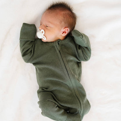 Stretchy Waffle Knit - Loden Outfit