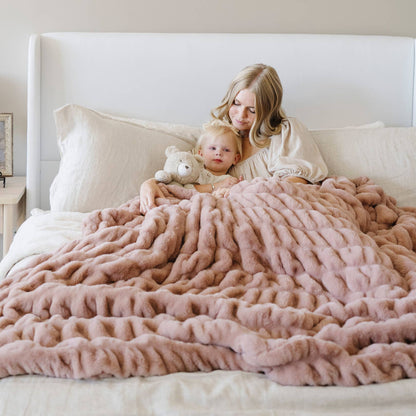 Saranoni Montana Coles Double Ruched Receiving Blanket