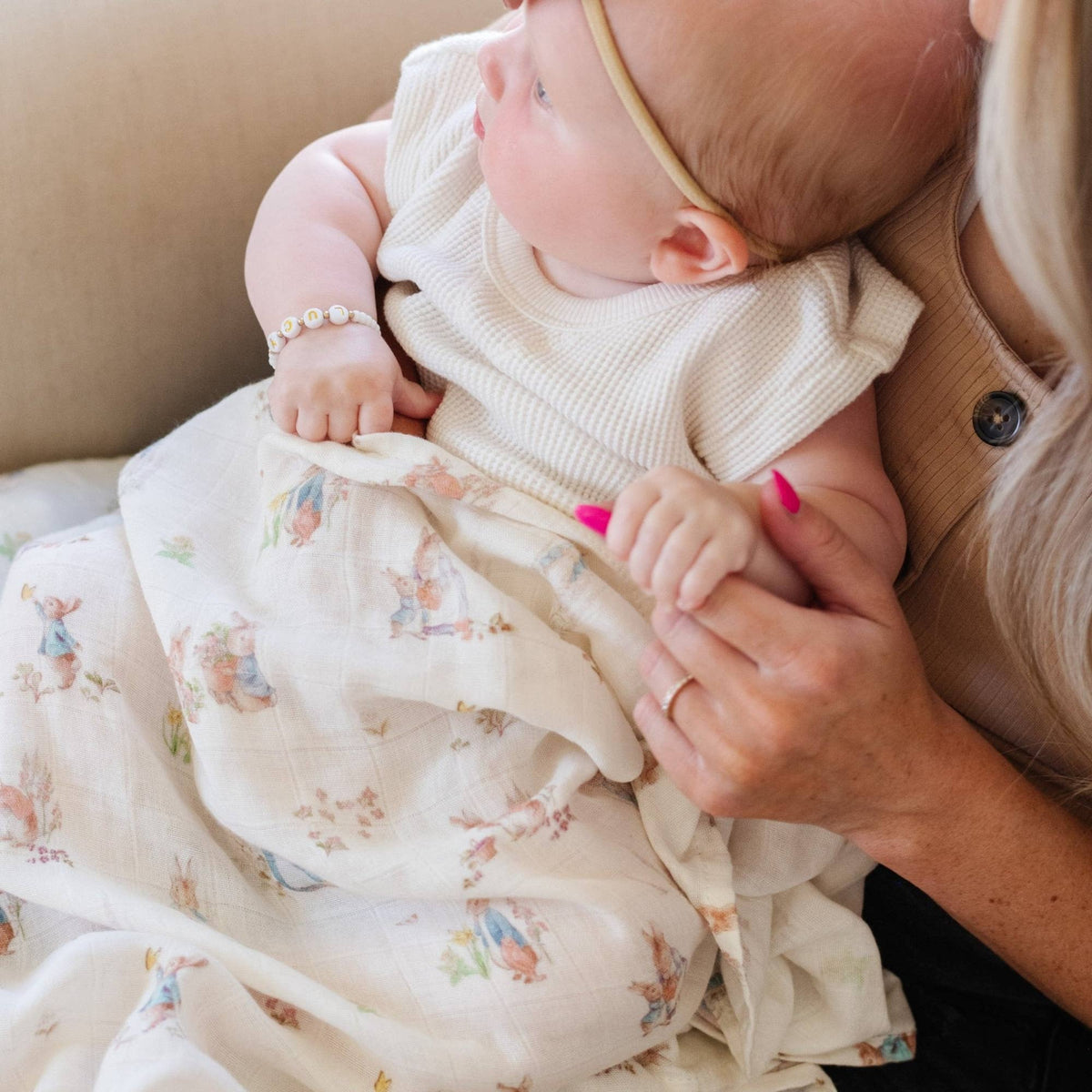 Saranoni Peter Rabbit™ Bamboo Rayon Muslin 2-PACK Swaddles