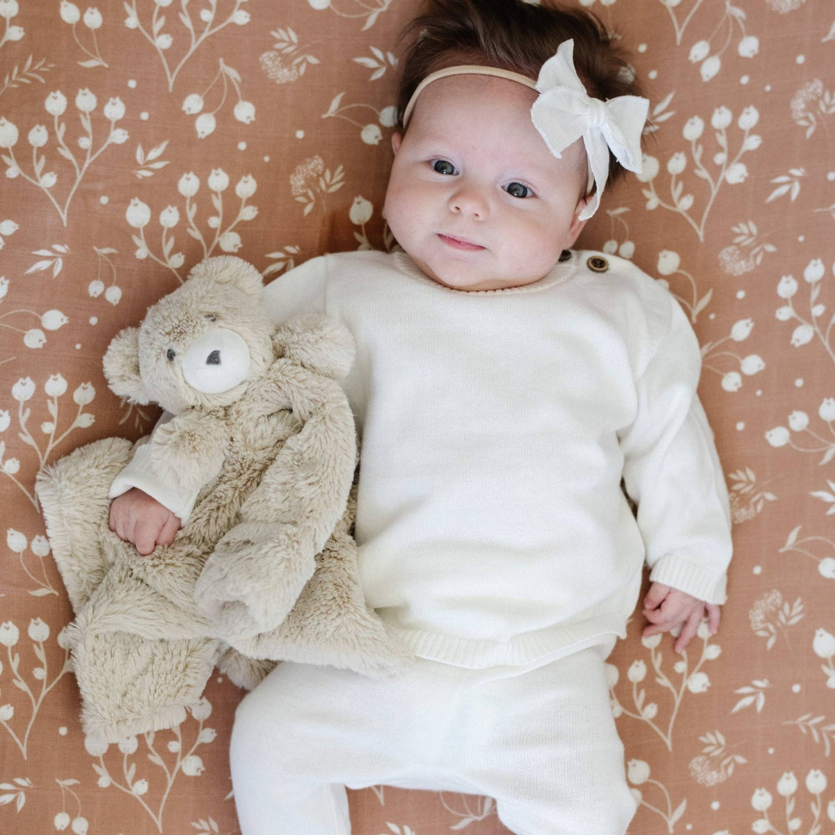 Heirloom Cotton Knit Sets - Cream
