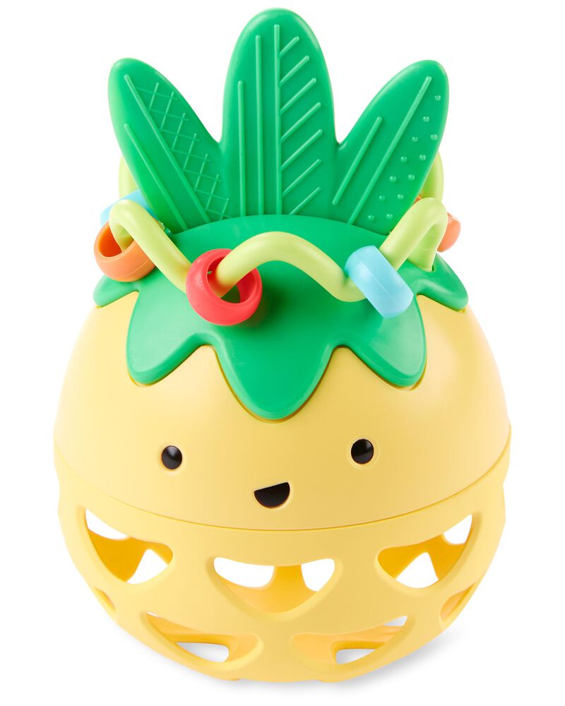 Farmstand Roll-Around Pineapple Rattle Baby Toy