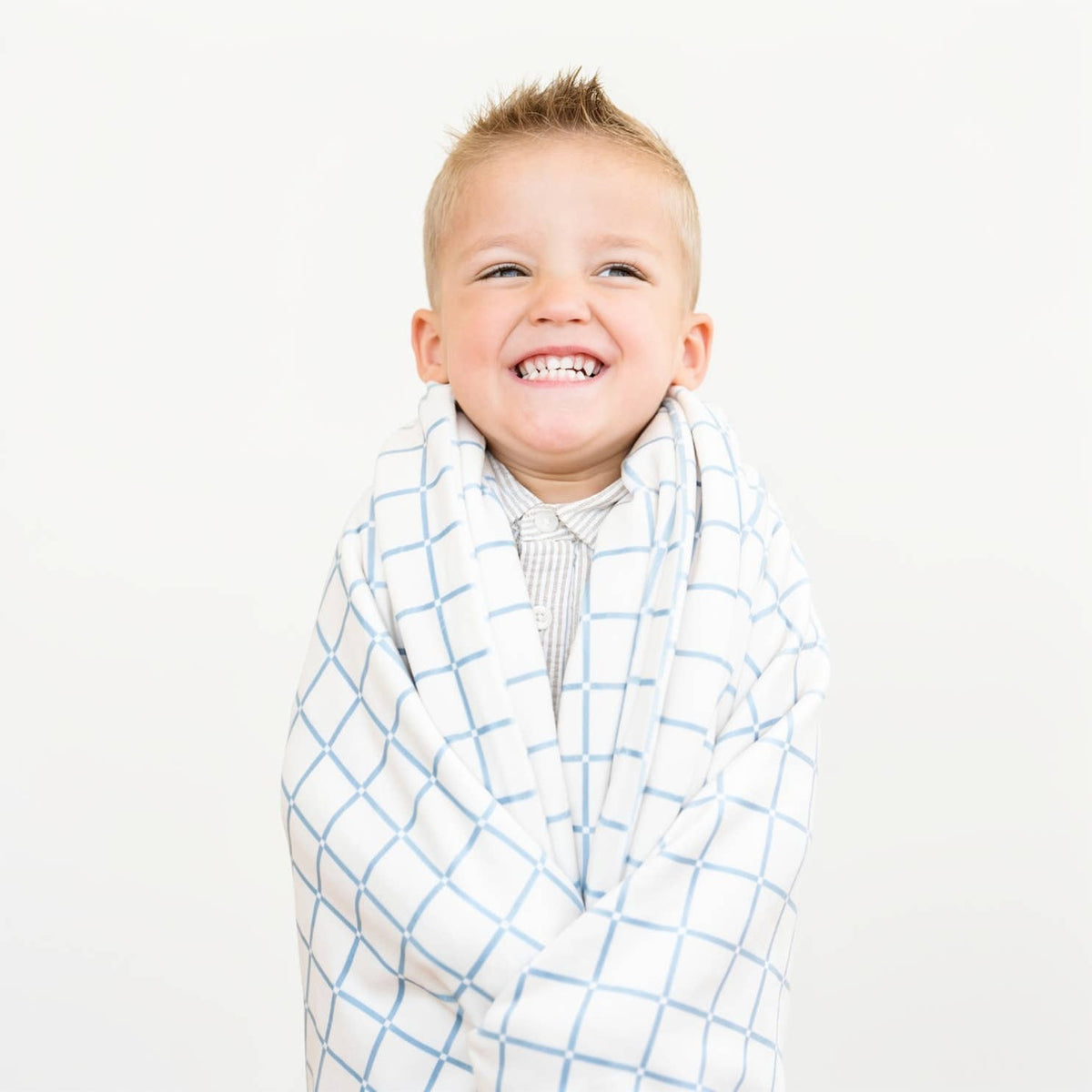 Minky Stretch Toddler - Grid