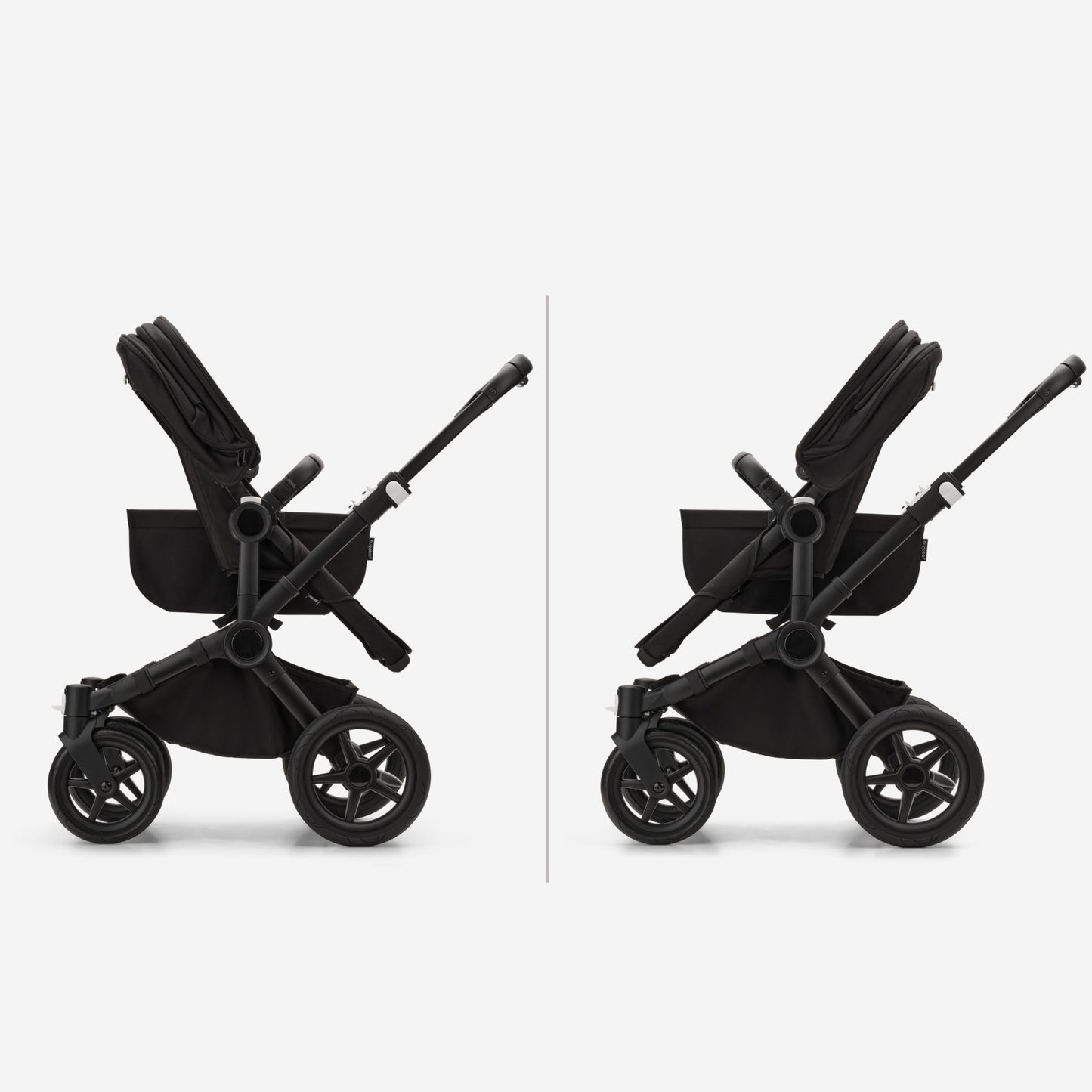 Bugaboo Donkey5 Complete Stroller - ALU/MIDNIGHT BLACK/MIDNIGHT BLACK