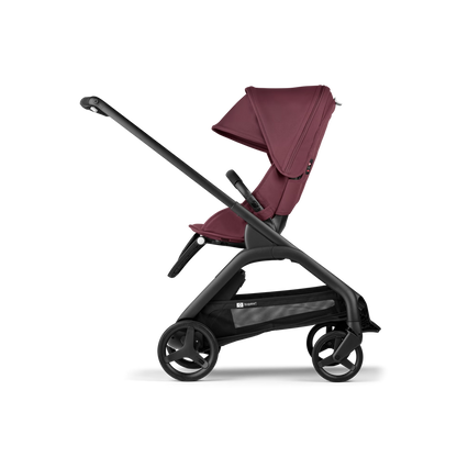 Bugaboo Dragonfly seat and bassinet complete - BLACK/DARK CHERRY/DARK CHERRY