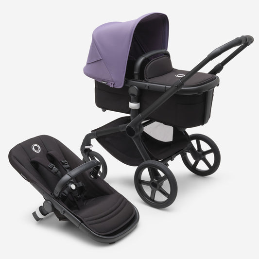 Bugaboo Fox 5 complete BLACK/MIDNIGHT BLACK-ASTRO PURPLE