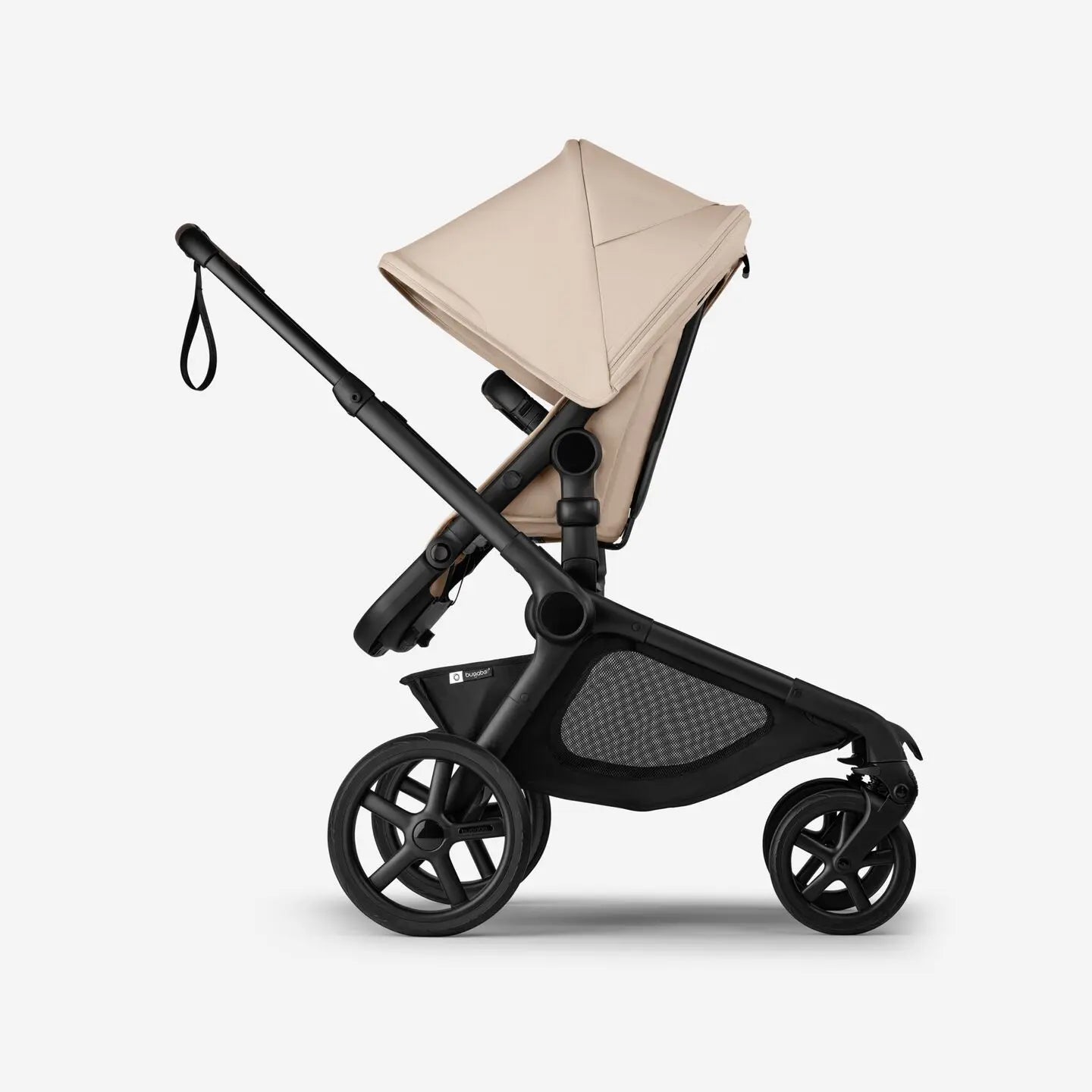 Bugaboo Kangaroo Single to Double Complete Stroller - BLACK/MIDNIGHT BLACK