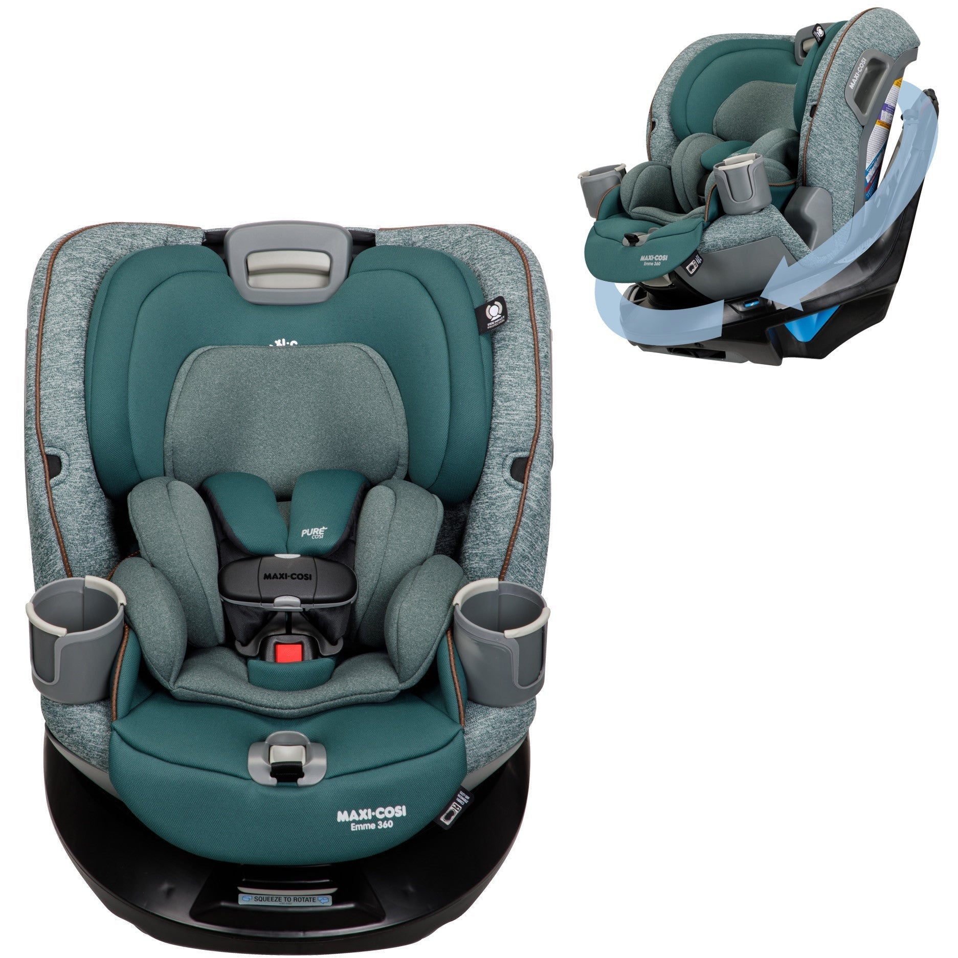 maxi cosi 360 usa Maxi Cosi Emme 360 Rotating All-in-One Convertible Car Seat Meadow Wonder