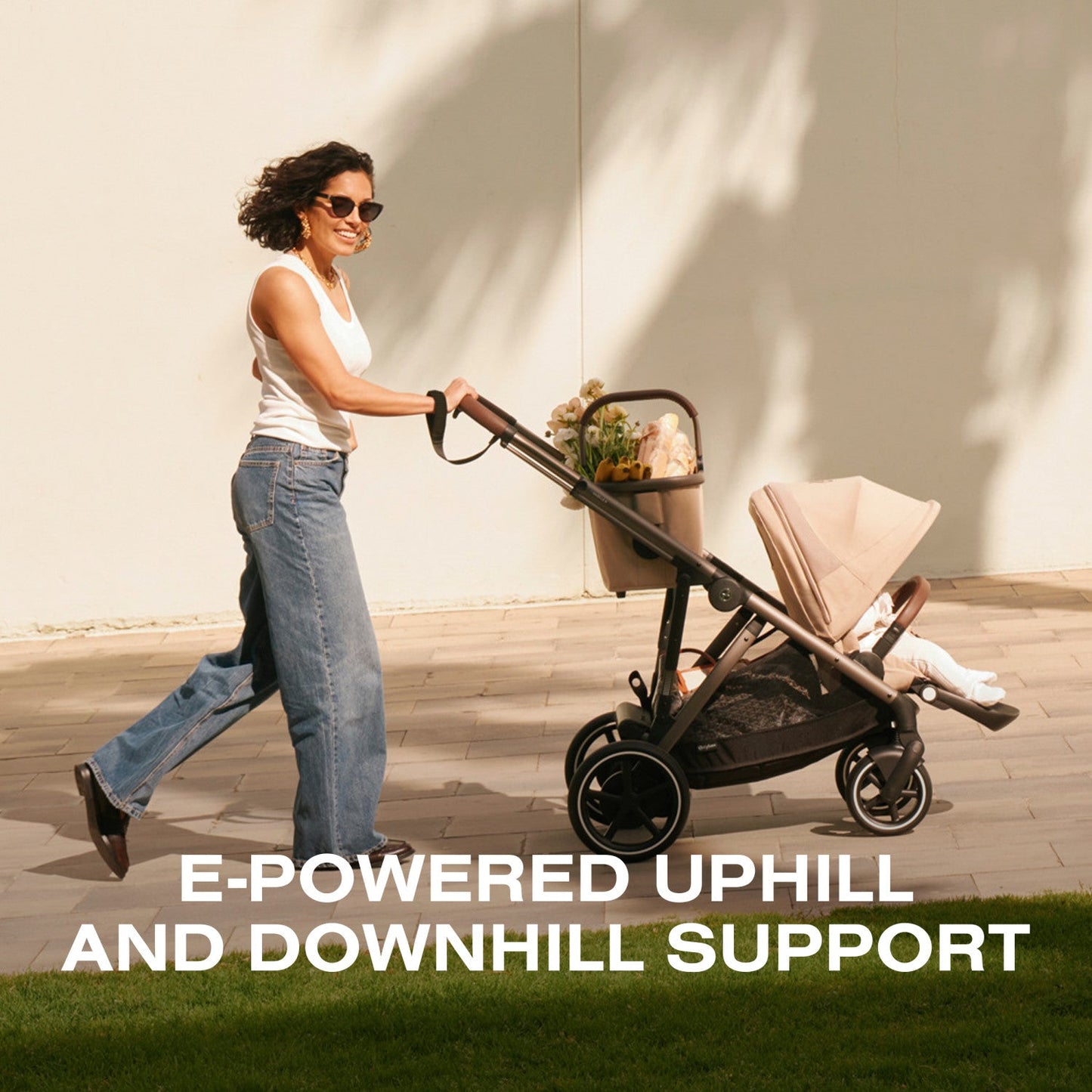 Cybex e-Gazelle S Electronic Assist Single-to-Double Stroller