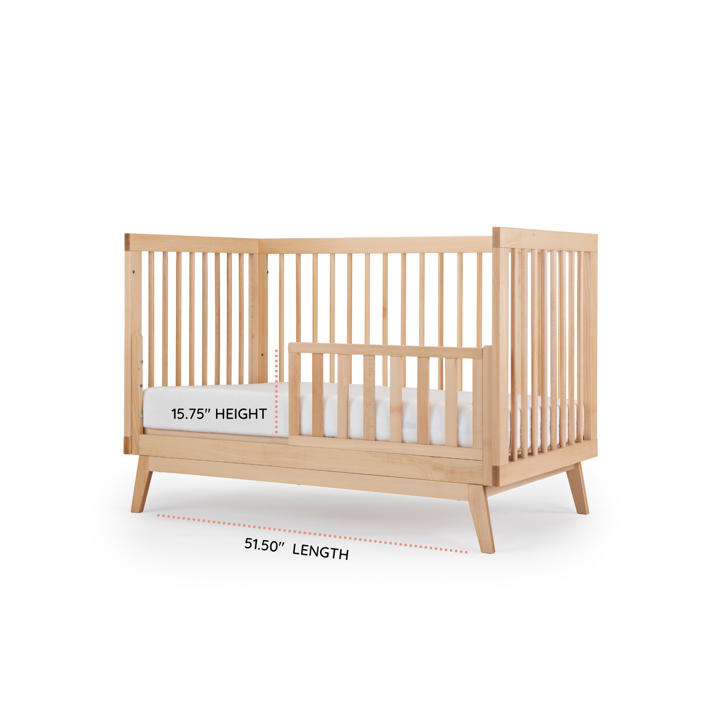 Soho 3-in-1 convertible crib, natural