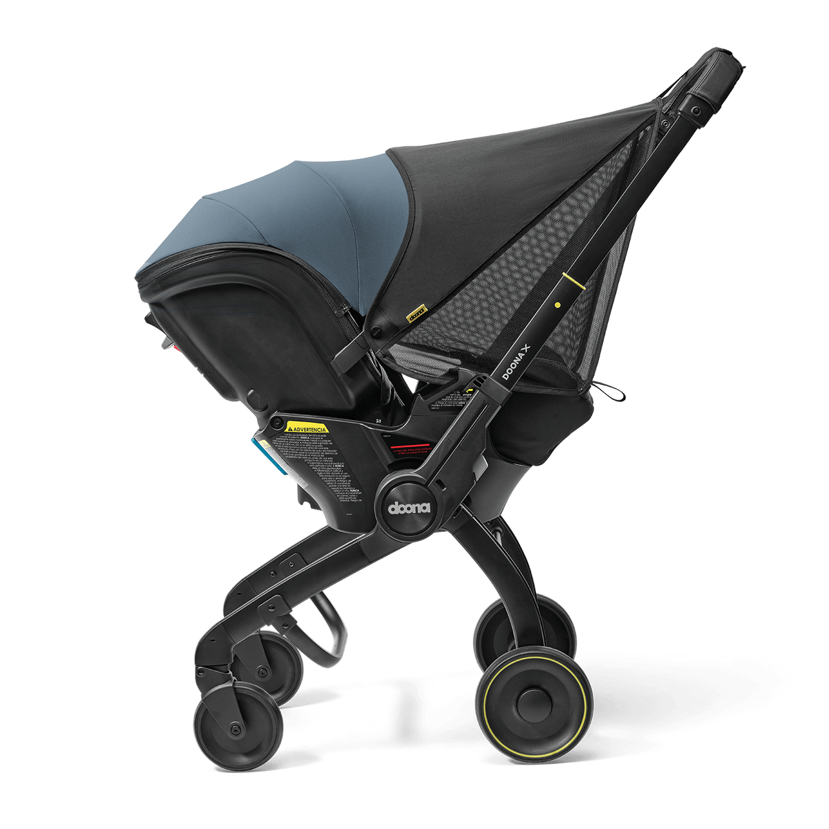 Doona X with Sunshade Extension, side