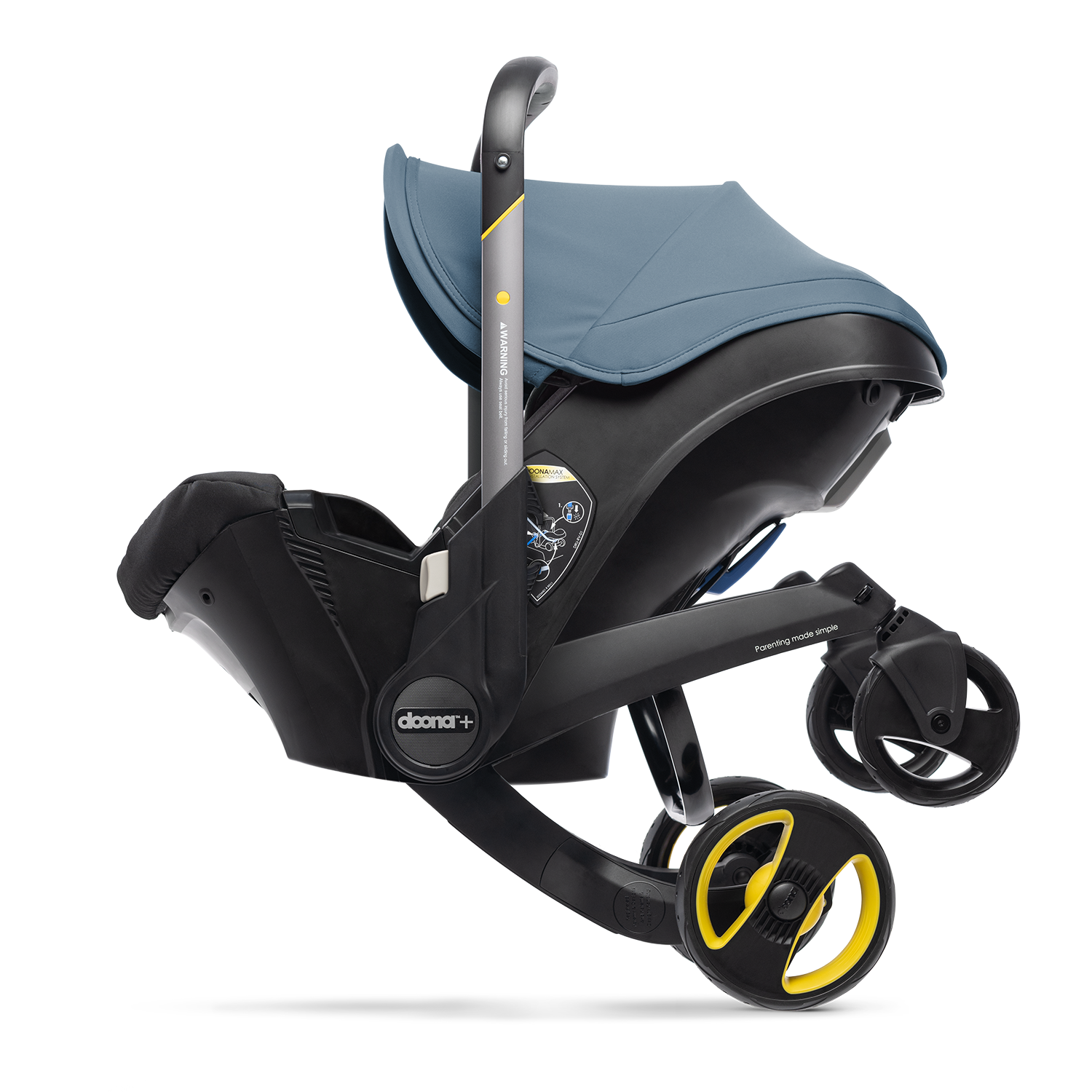 doona car seat stroller blue Doona Infant Car Seat & Stroller Ocean Blue
