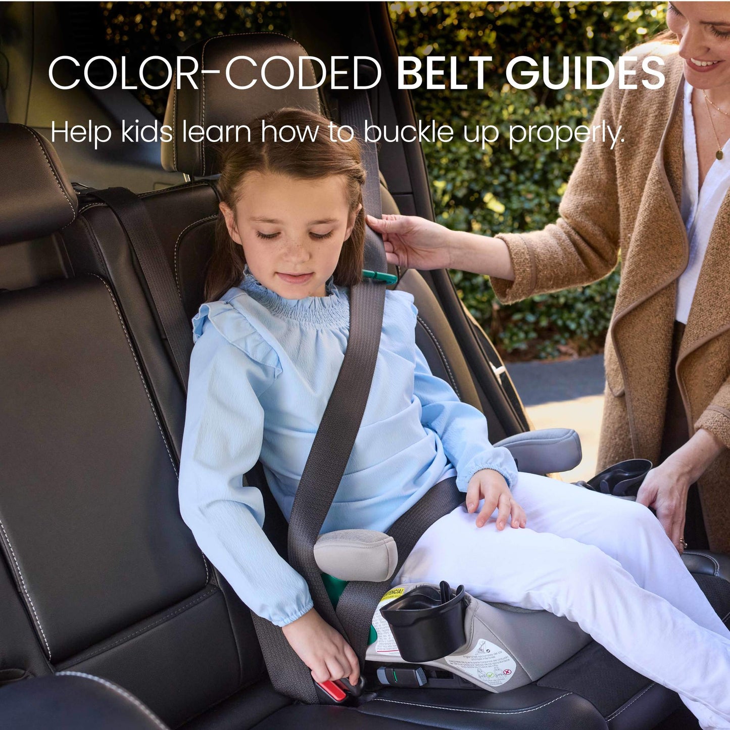 Britax UpNGo Click Backless Booster Car Seat with LATCH
