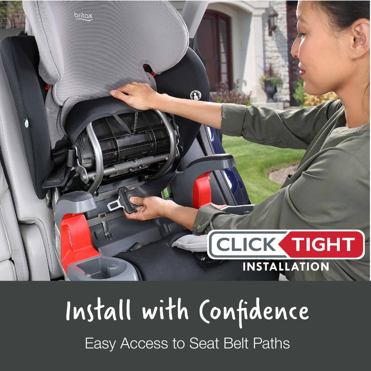 Britax Grow With You ClickTight+ Harness-to-Booster Seat with Safewash