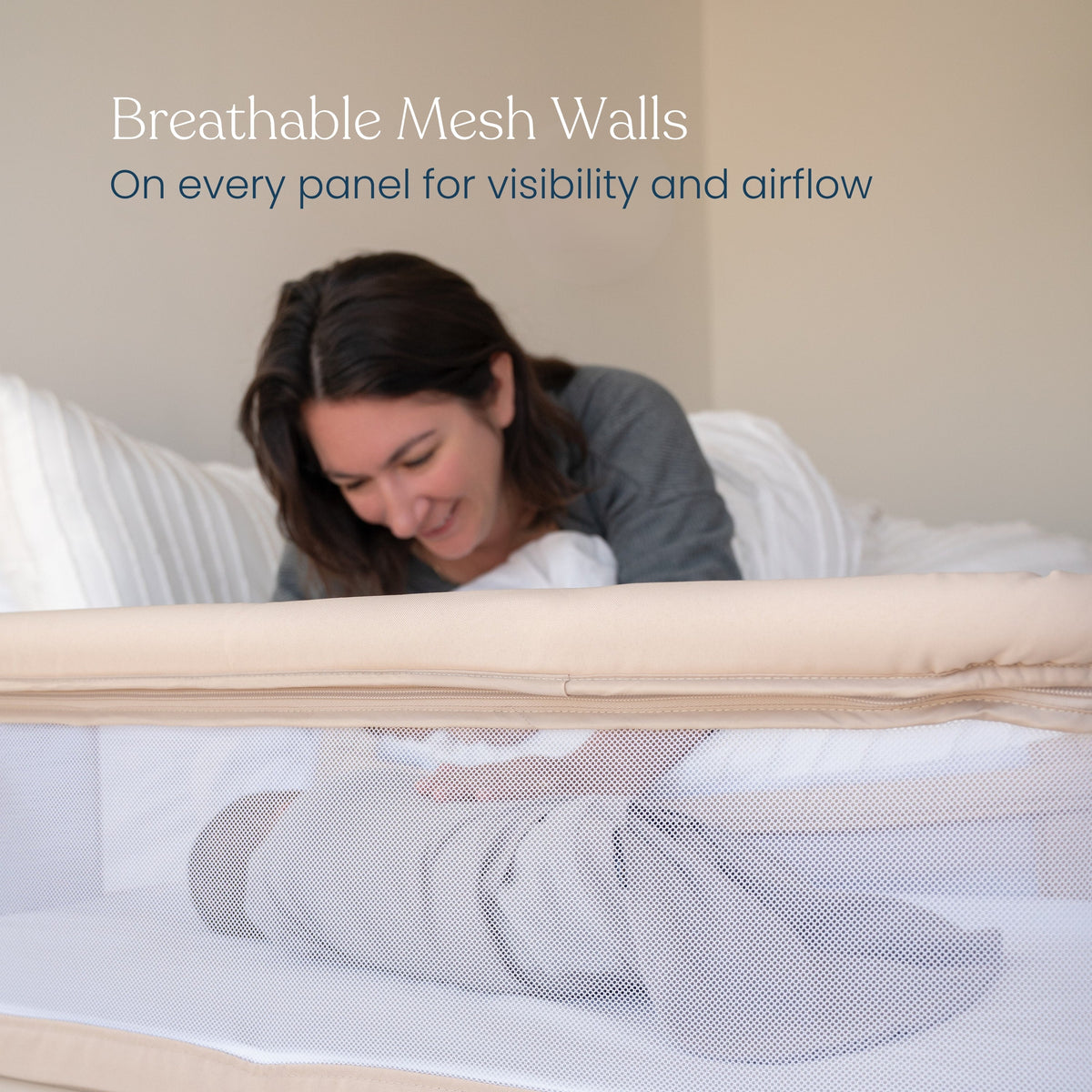HALO Bedside Sleeper fits platform beds