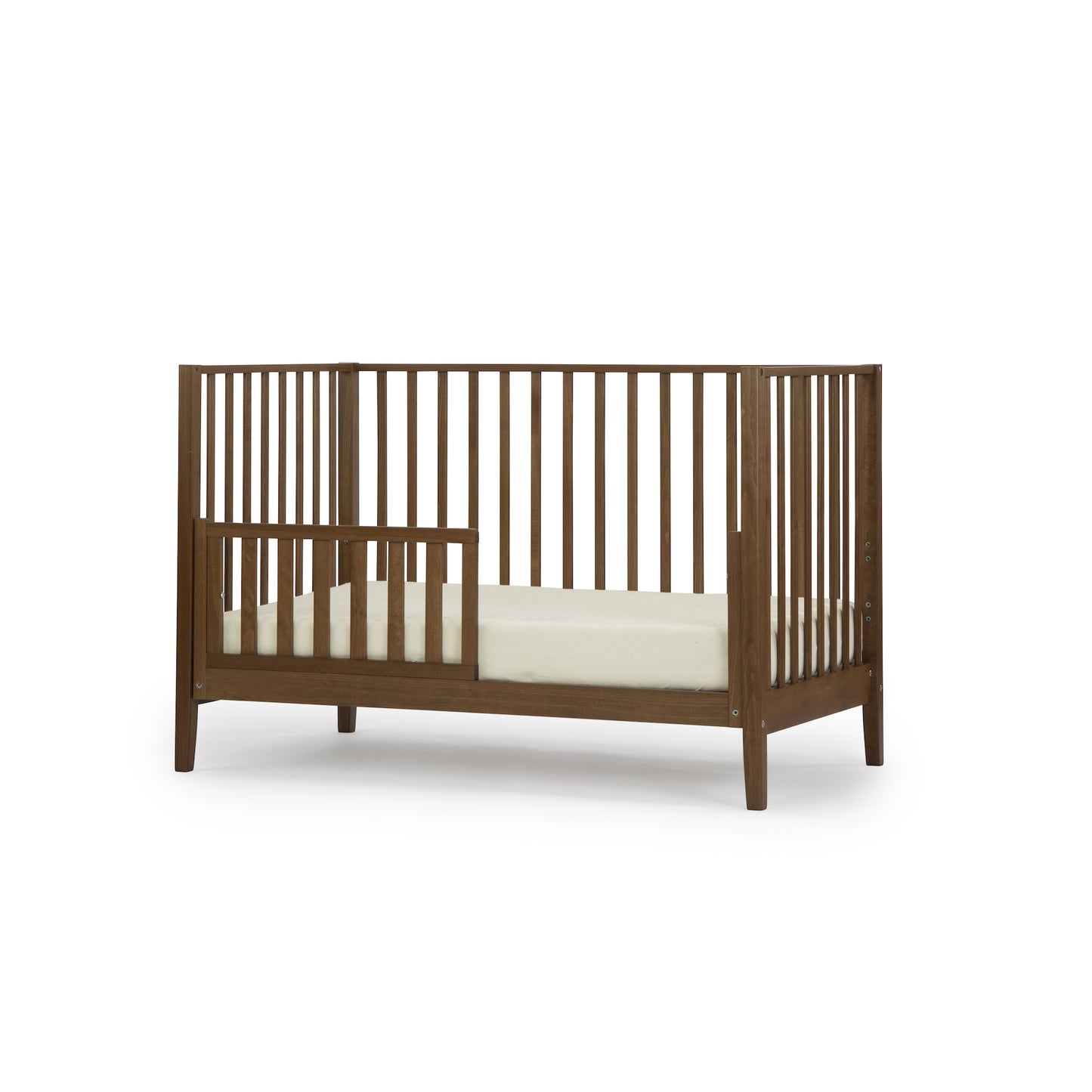 Lala 3-in-1 convertible crib, walnut