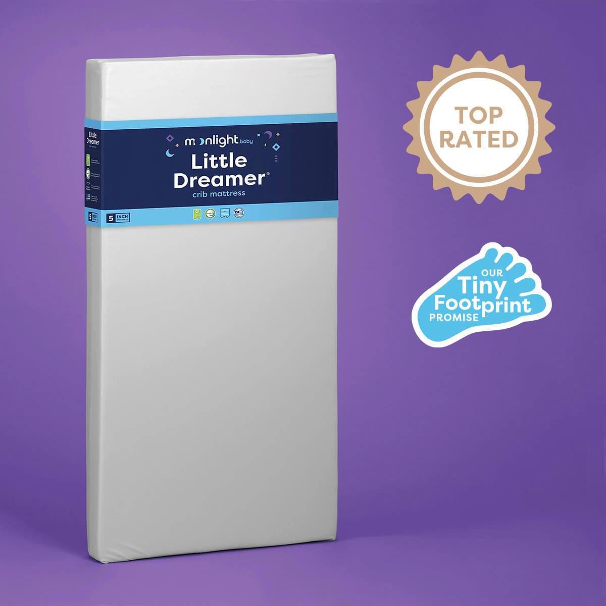 Baby Crib Little Dreamer Mattress Baby Bassinet Moonlight Slumber