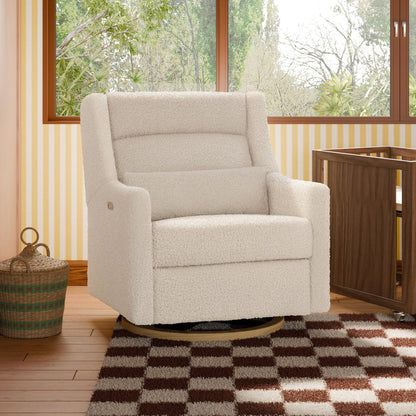 Babyletto Kiwi Plus Chair and a Half Power Recliner & Swivel Glider with Power Adjustable Headrest and USB Port