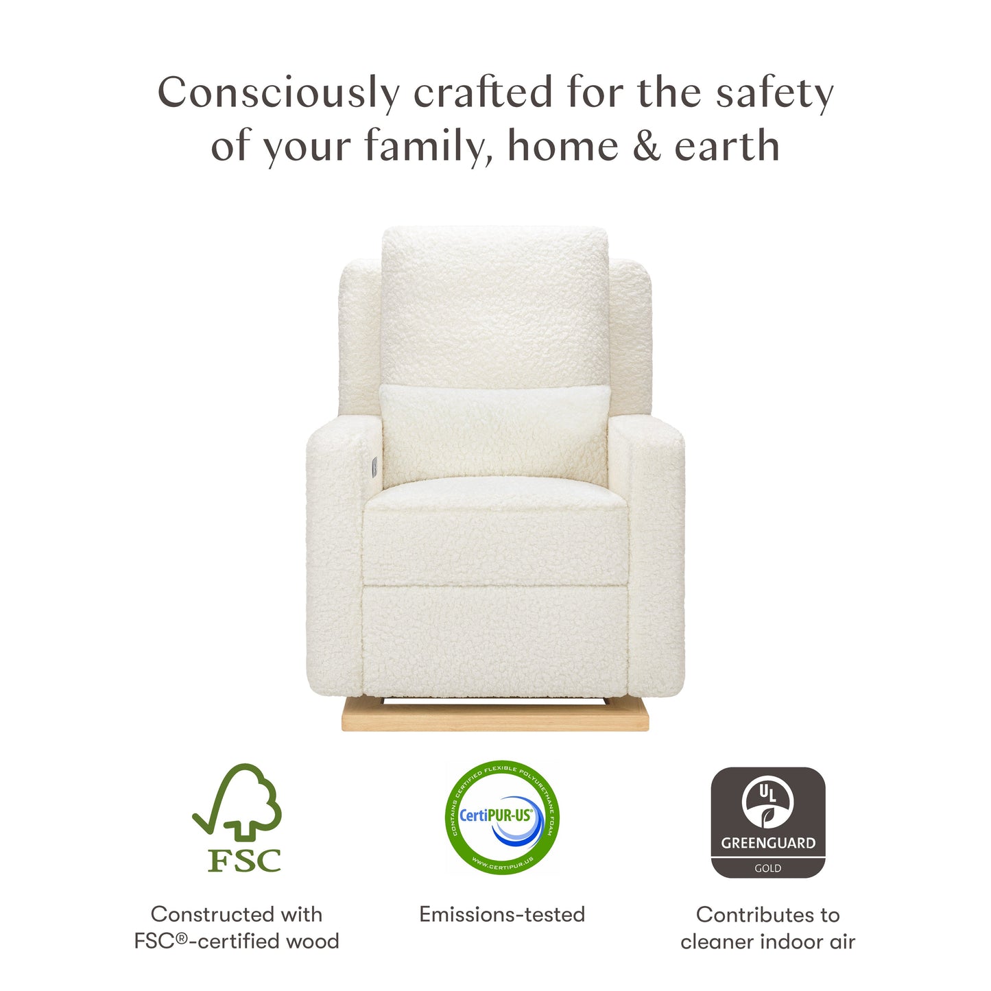 Babyletto Sigi Electronic Recliner and Glider with USB Port