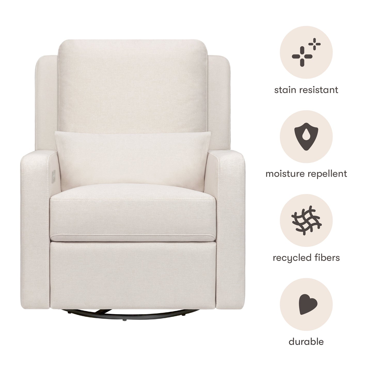 Babyletto Sigi Electronic Recliner and Glider with USB Port