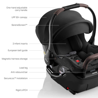 Romer Juni Infant Car Seat + Tura Stroller Travel System