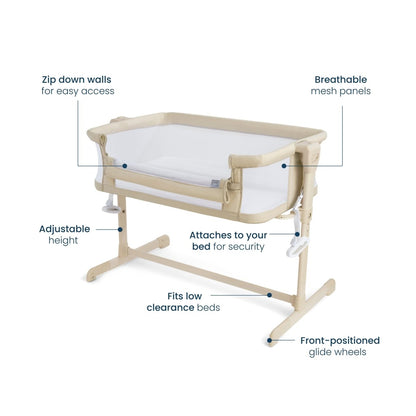 HALO Bedside Sleeper zip-down wall
