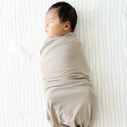 Cotton Muslin Crib Sheets - Breezy Stripe