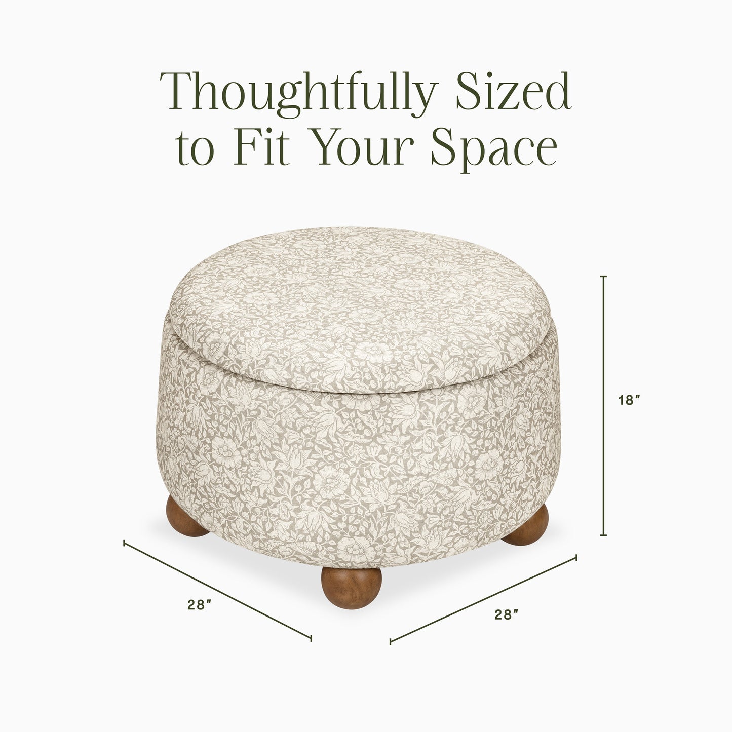 Morris & Co. x Namesake Tuffet Storage Ottoman
