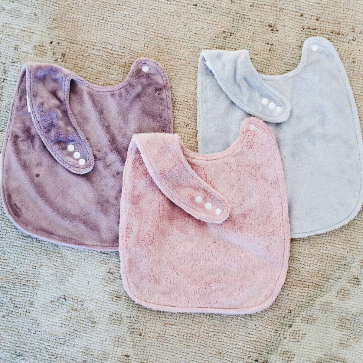 Minky Bibs 3-PACK - Girl