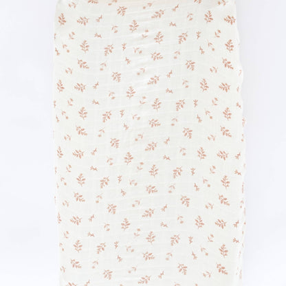 Cotton Muslin Changing Covers - Floret
