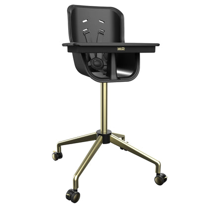 Melo Revel+ High Chair - Black/Brushed Brass
