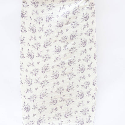 Cotton Muslin Changing Covers - Forget-Me-Not